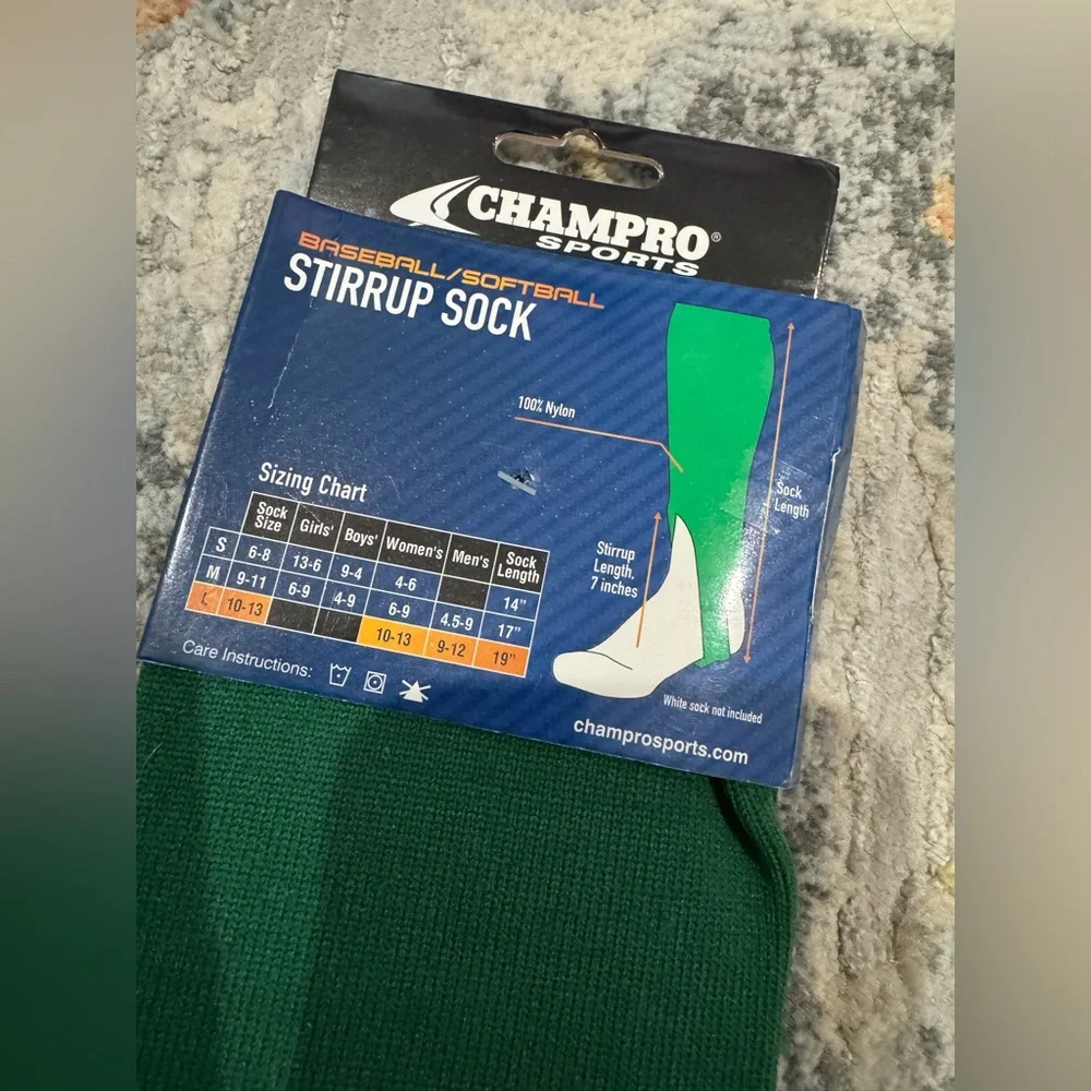 NWT Champro Sports Stirrup Sock Men’s Size 10-13‎ Length 19”